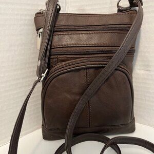 Vallemosso small leather cross body bag.